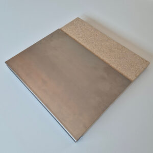 Tôle Inox Brossé Bande Large plis 5mm